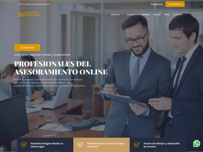 Business Defenders website