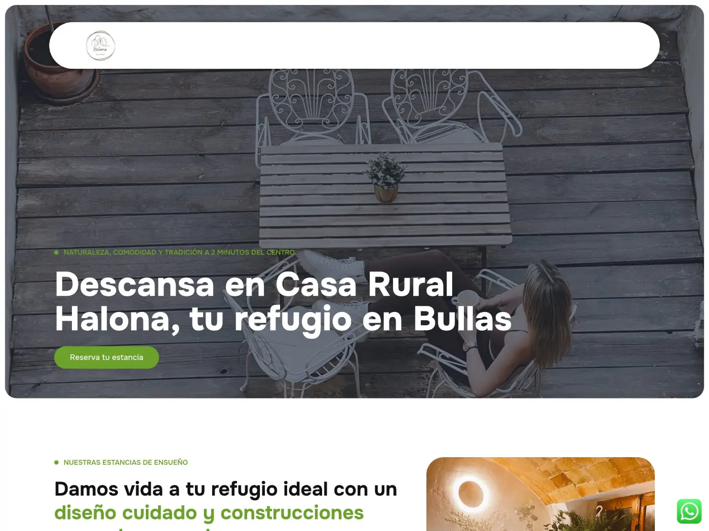 Web de Casa Rural Halona