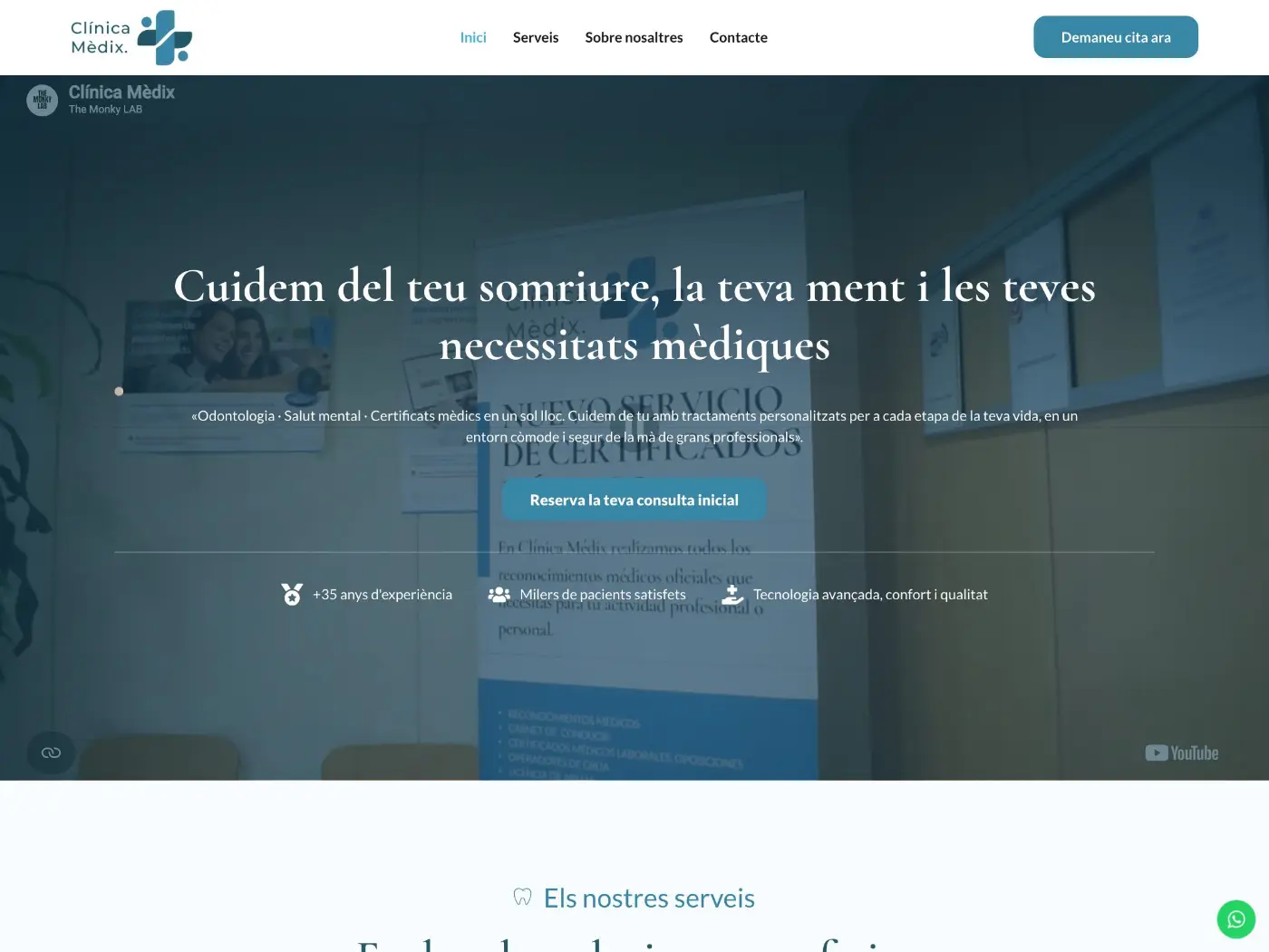Web de Clínica Mèdix
