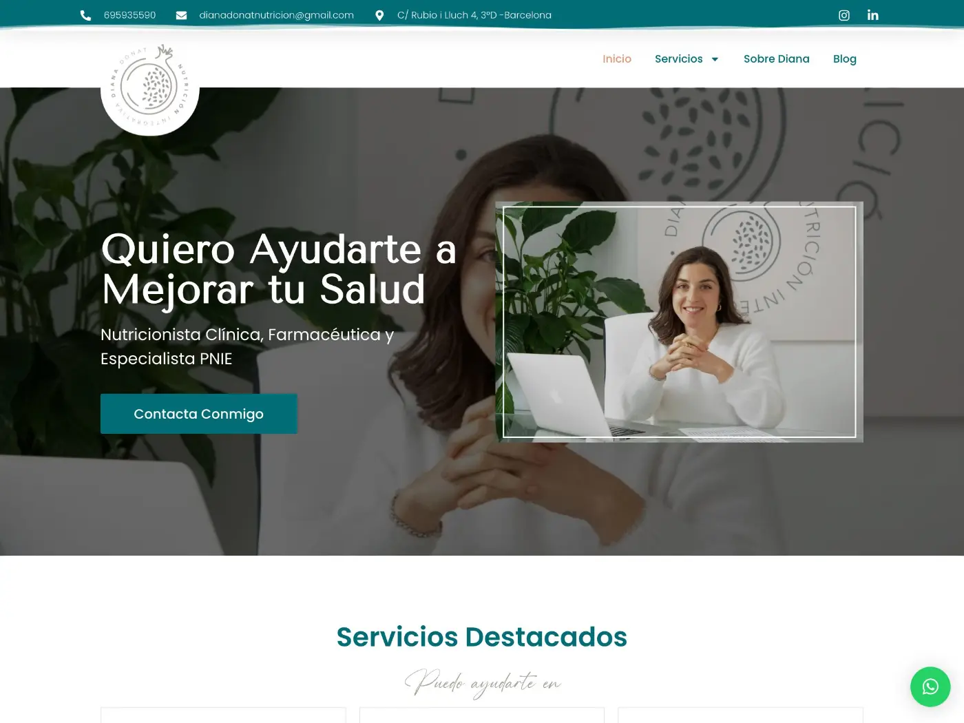 Web de Diana Donat Nutrición