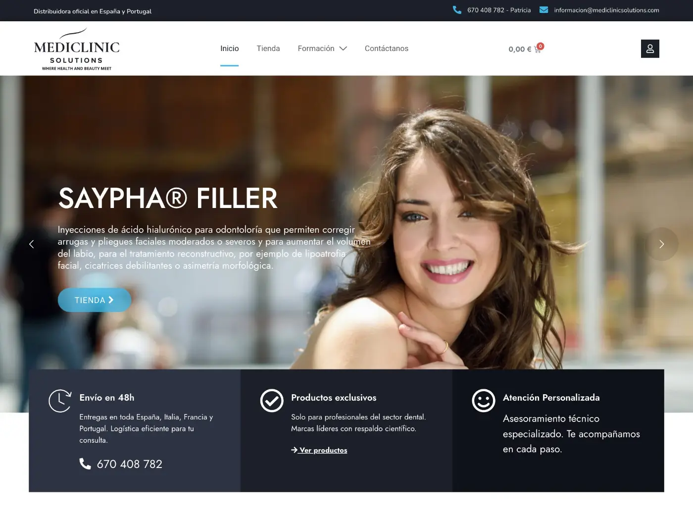 Web de Mediclinic Solutions