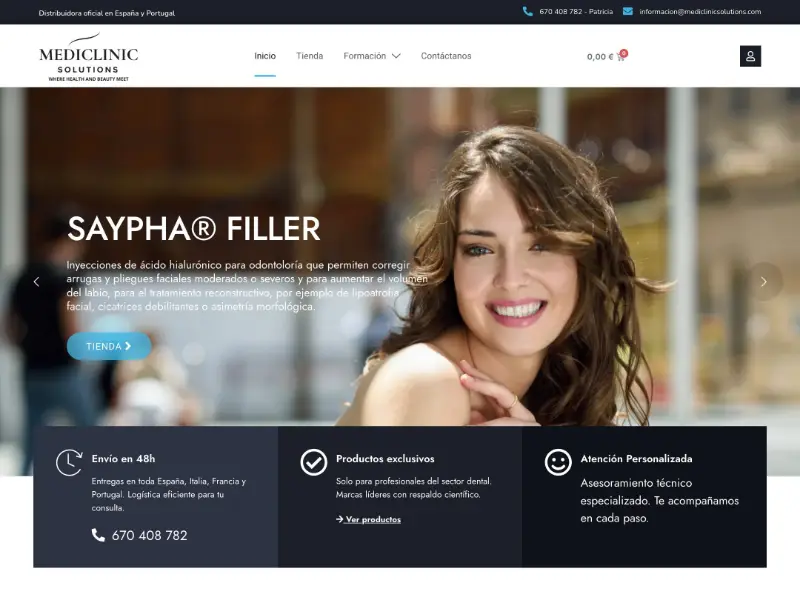 Mediclinic Solutions website